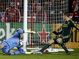 A Portland Timbers striker wal...